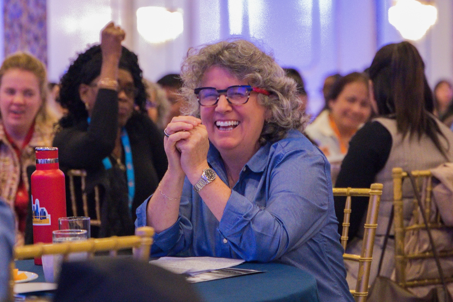 Conference — laughter between sessions