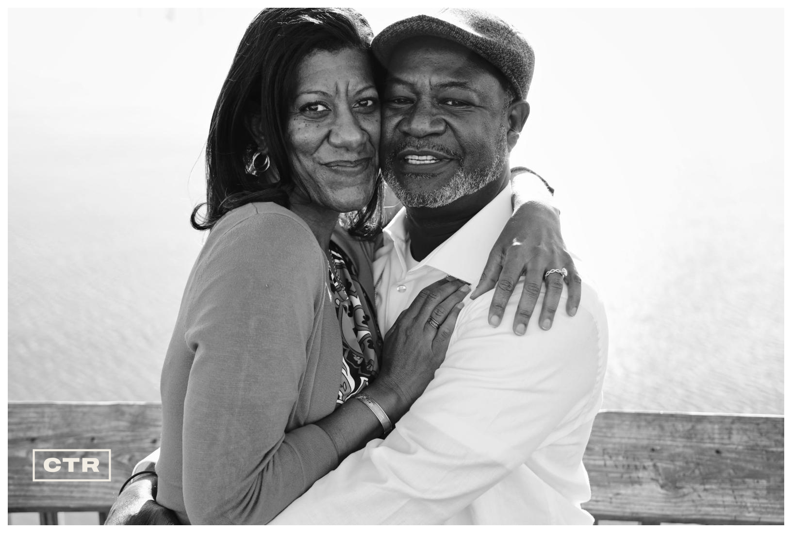 Couple portrait — warm embrace