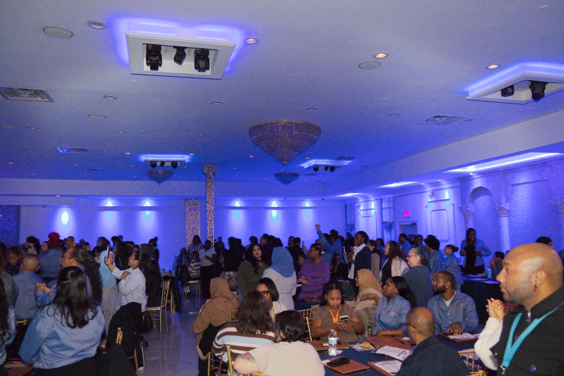 Event gathering — a room full of guests
