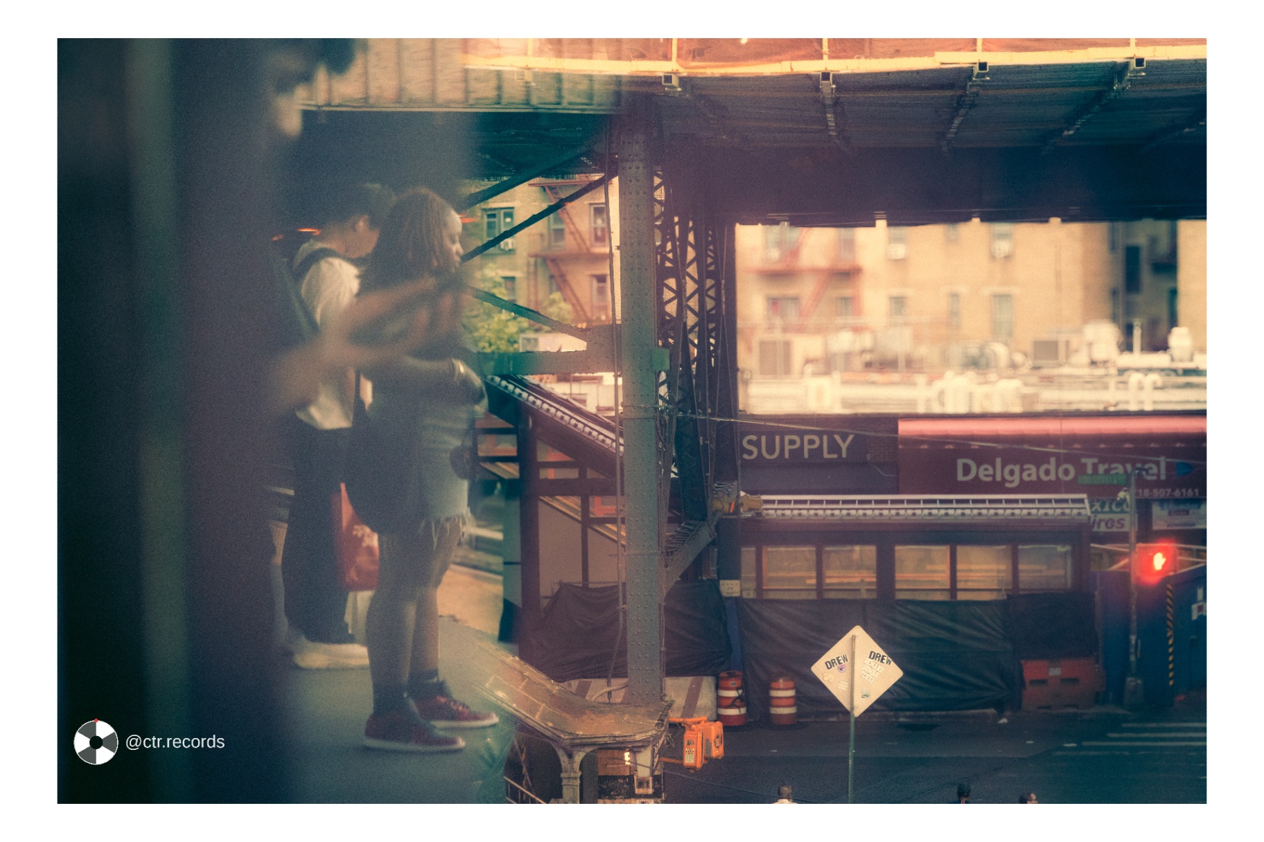 Under the tracks — golden hour
