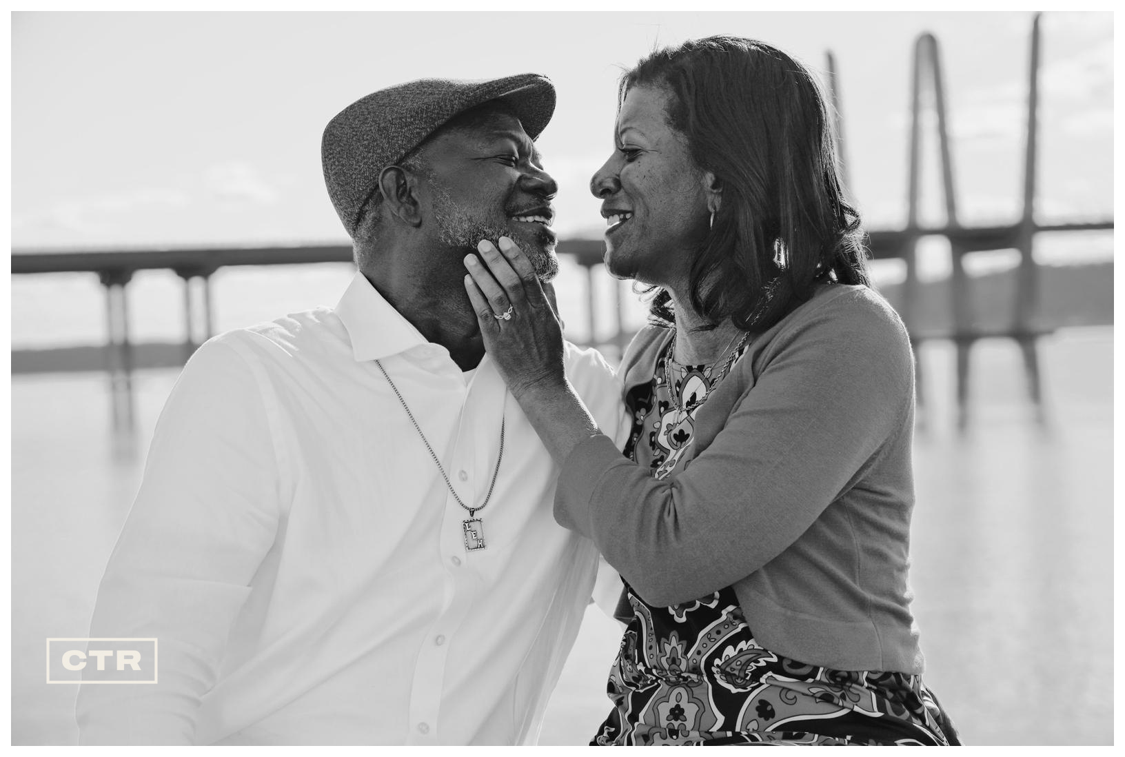 Couple portrait — by the bridge