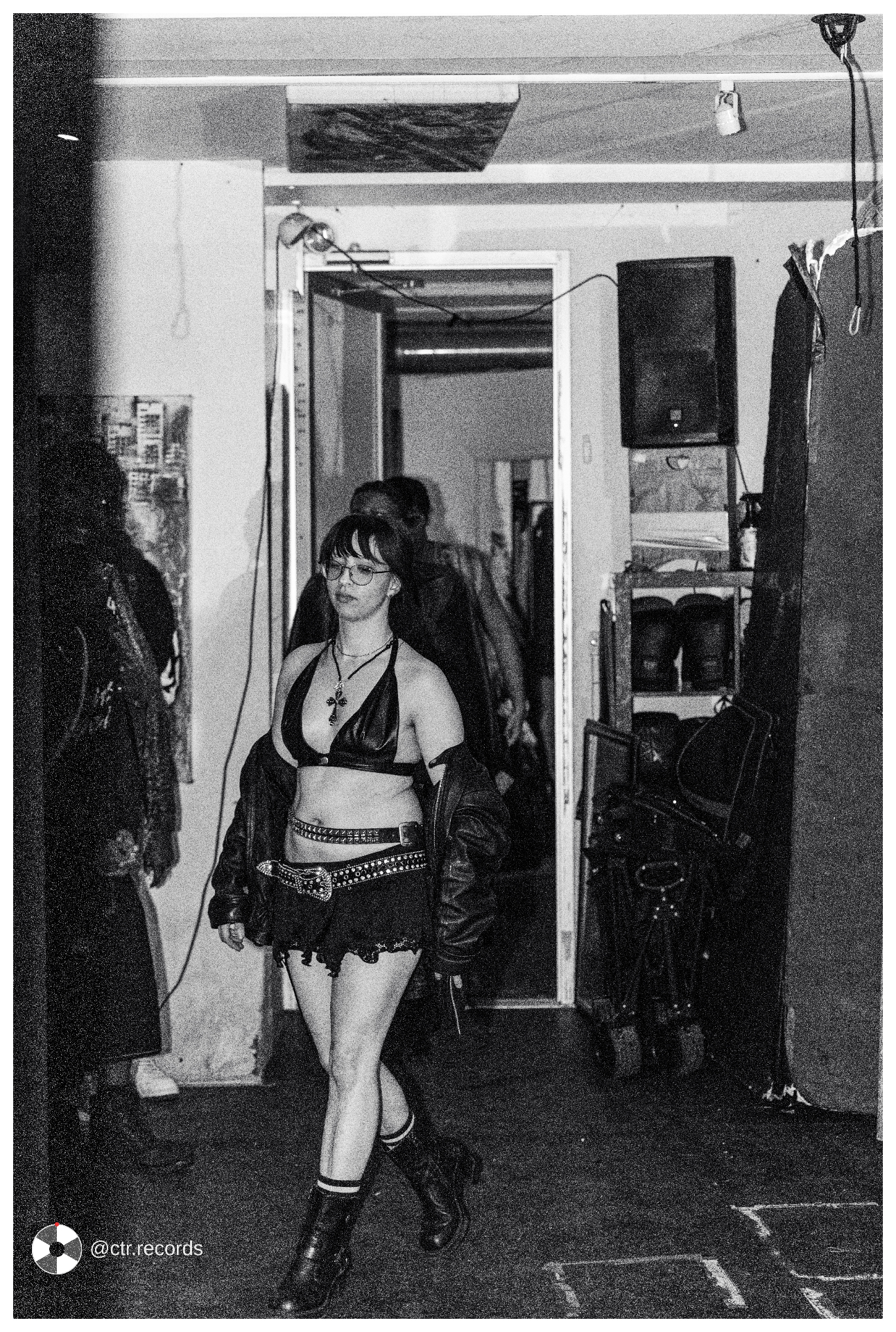 Walk through the light — B&W