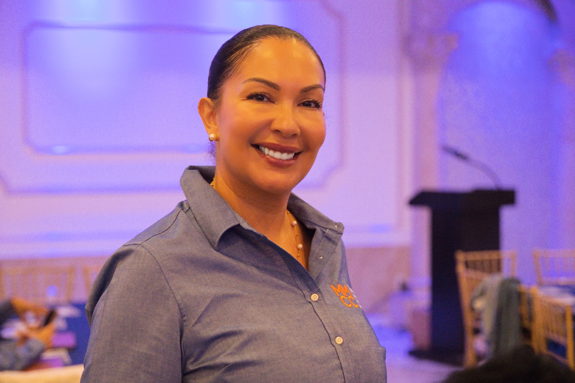 Event portrait — a welcoming smile