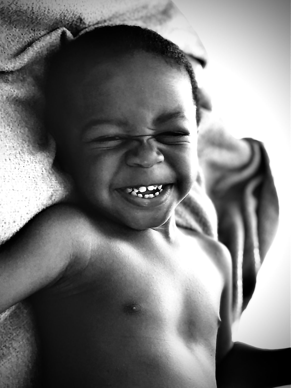 Pure joy — bath time laughter