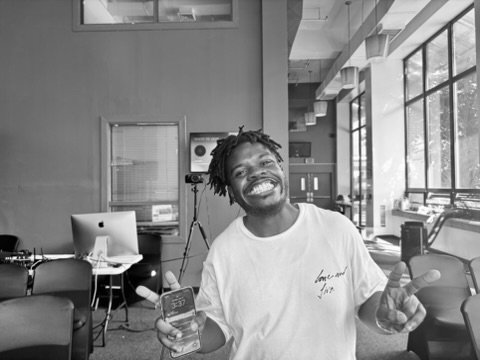Studio session smiles